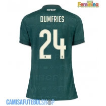 Camisa de time de futebol Real Madrid Denzel Dumfries #24 Replicas 2º Equipamento Feminina 2026-27 Manga Curta